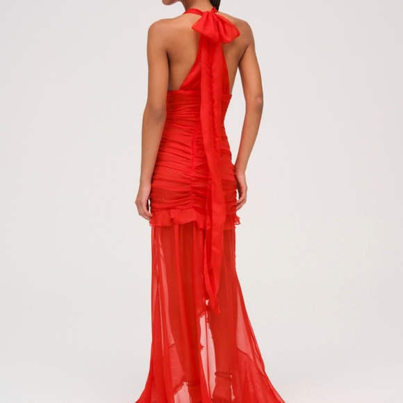 Free  People FOR LOVE AND LEMONS KAYTA IVORY GOWN MAXI DRESS SIZE S - Picture 2 of 7